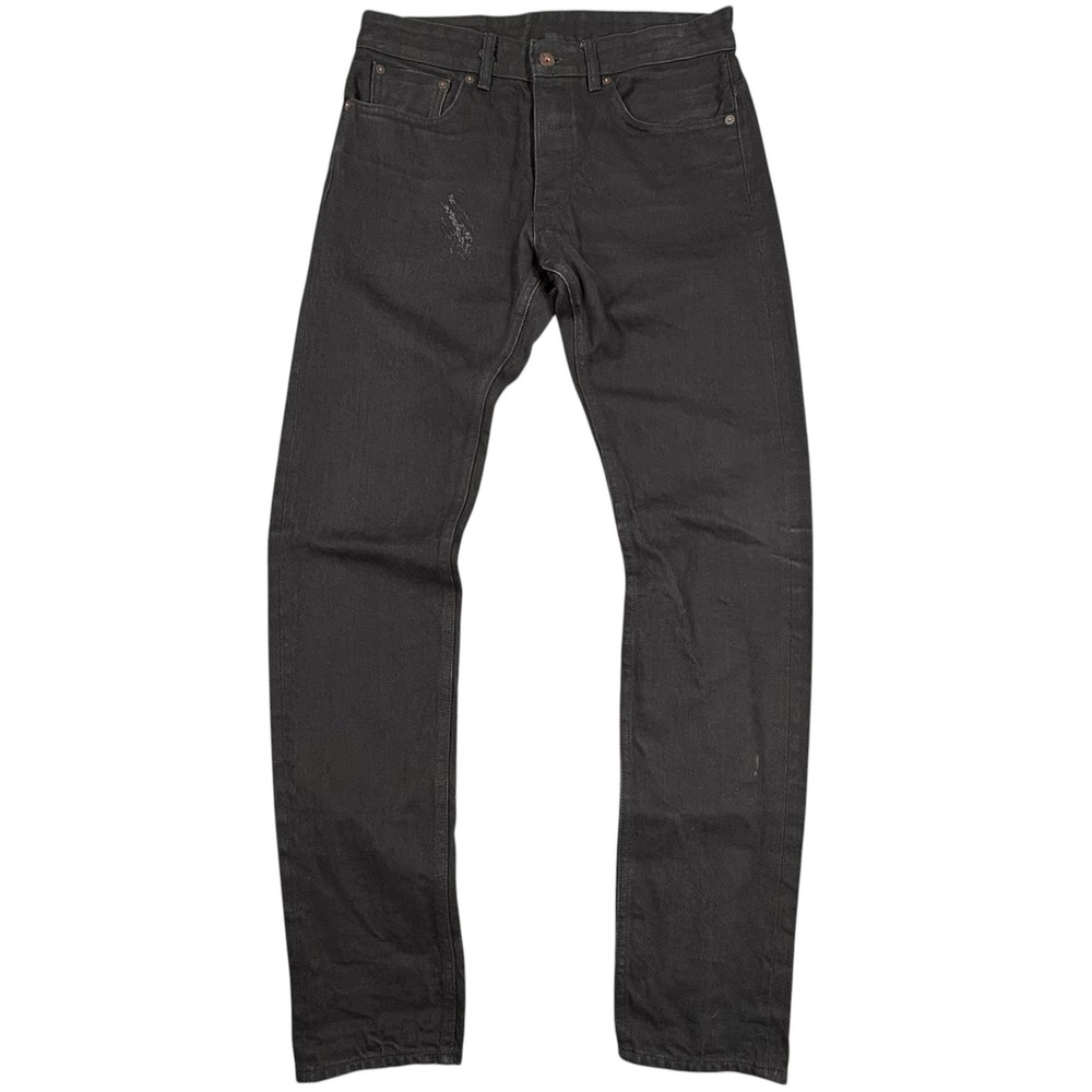 Railcar Fine Goods Spikes Selvedge Jeans Mens 31 Black Denim Tapered USA